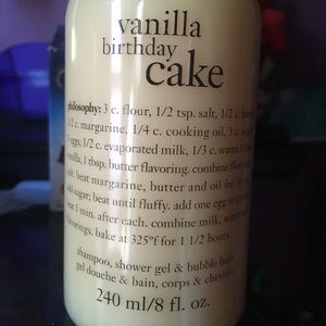 Philosophy Vanilla Birthday cake